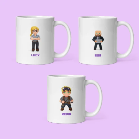 Blocky Character Mug